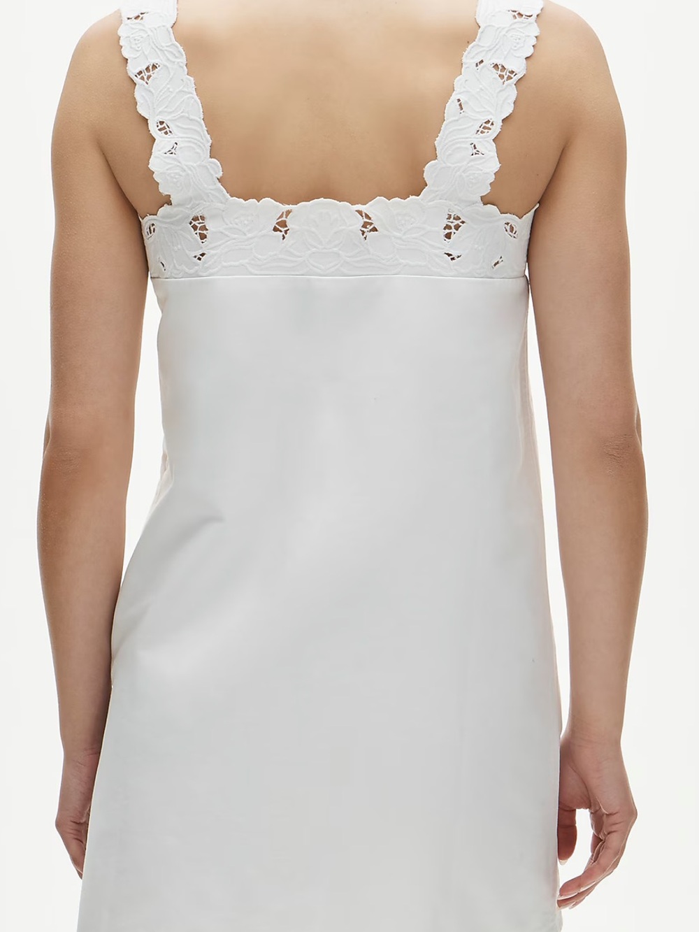 JCrew White Eyelet Trim Sleeveless Mini Dress - Picture 2 of 5